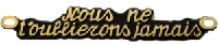 Bronze - Nous ne t'oublierons jamais