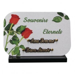 Plaque funéraire Souvenirs éternels