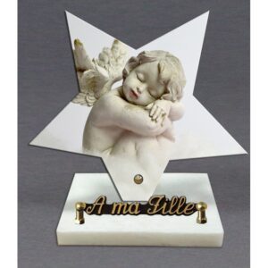 Plaque funéraire Ange dans une étoile