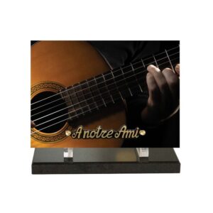 Plaque funéraire Guitare sèche