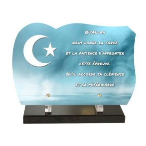 Plaque funéraire Croissant musulman
