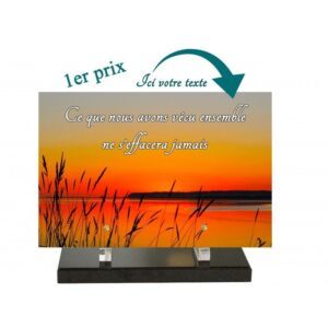 Plaque funéraire P-822-PS 20x30cm