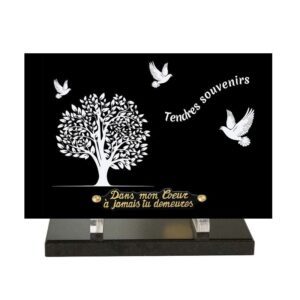 Plaque funéraire Tendres souvenirs