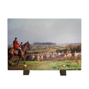 Plaque funéraire Chasse à courre