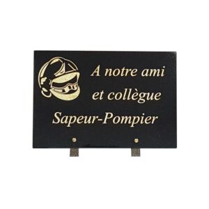Plaque funéraire Pompier-1  20x30  cm
