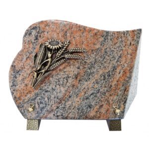 Plaque funéraire Plaque funéraire en granit Multicolor - 15x20cm