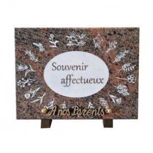 Plaque funéraire Souvenirs affectueux