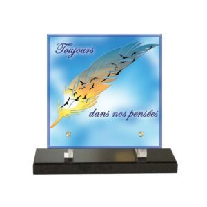 Plaque funéraire Dans nos pensées