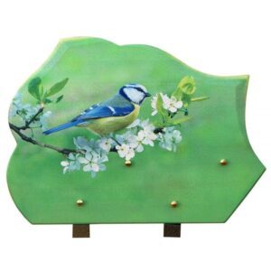 Plaque funéraire RB 305 mesange 25x35 cm