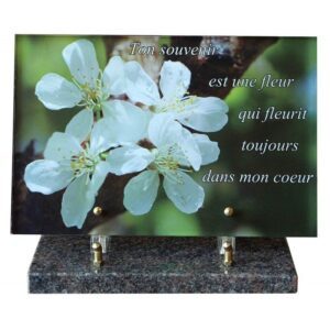 Plaque funéraire Fleurs de cerisier