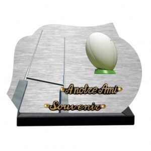 Plaque funéraire Le rugby