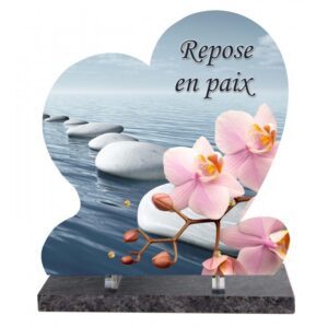 Plaque funéraire P-713 30x32cm