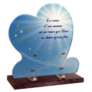 Plaque funéraire Soleil étoilé