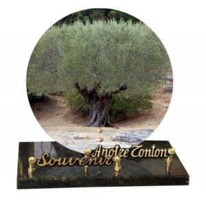 Plaque funéraire P-610a 23x23cm
