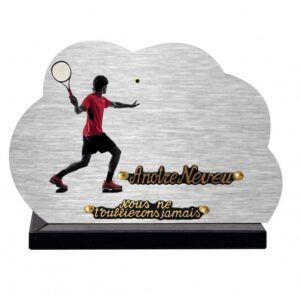 Plaque funéraire Le Tennisman