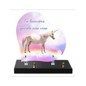 Plaque funéraire Licorne