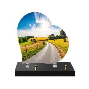 Plaque funéraire Chemin de campagne