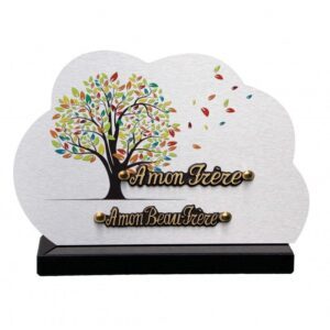 Plaque funéraire Arbre de vie et feuilles