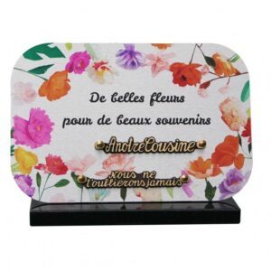 Plaque funéraire Farandole de fleurs