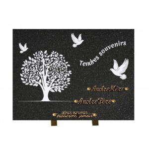 Plaque funéraire Tendres souvenirs