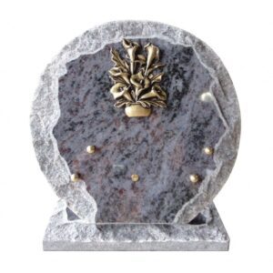 Plaque funéraire Vase et arum