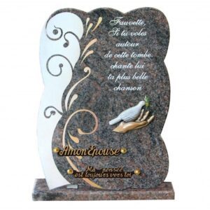 Plaque funéraire Fauvette
