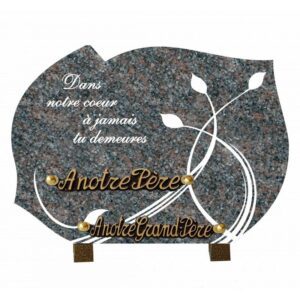 Plaque funéraire Dans notre coeur