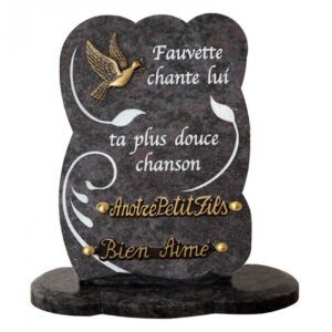 Plaque funéraire n°039d MS B334 18x25cm