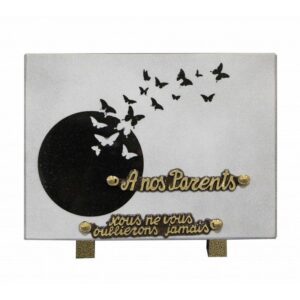 Plaque funéraire Papillon en vol