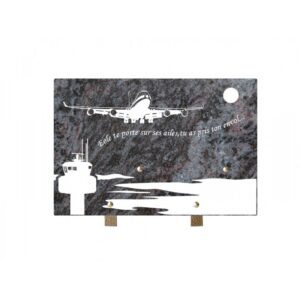Plaque funéraire n°280b MS 20x30cm Aviation
