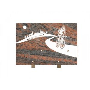 Plaque funéraire n°280c ML 20x30cm Cycliste