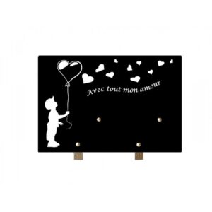 Plaque funéraire n°280d MA 20x30cm Enfant ballon