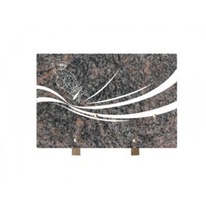 Plaque funéraire n°280g HB 20x30cm skate