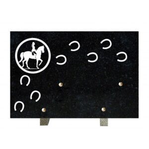 Plaque funéraire Ani cheval2 Ma 20x30cm