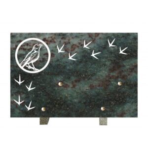 Plaque funéraire Ani canari Vt 20x30cm