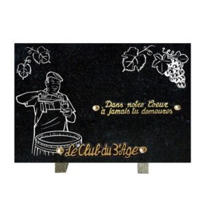 Plaque funéraire n°280v Ma 20x30cm vigneron