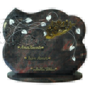 Plaque funéraire Belle main tenant une rose