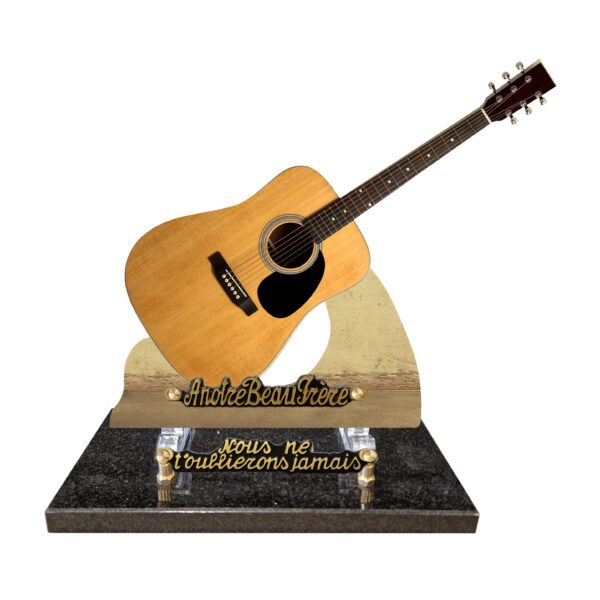 Plaque funéraire Guitare