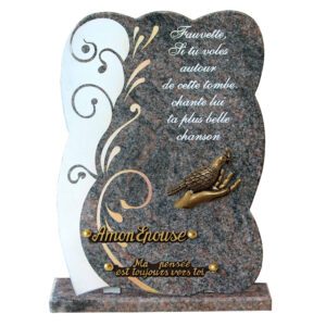 Plaque funéraire Fauvette