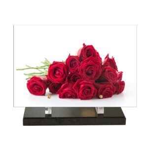 Plaque funéraire Roses Rouges